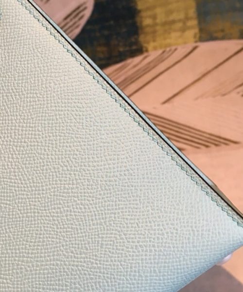 1:1 Replica Hermes Kelly Light Blue For Women Silver Toned Hardware 10in/25cm