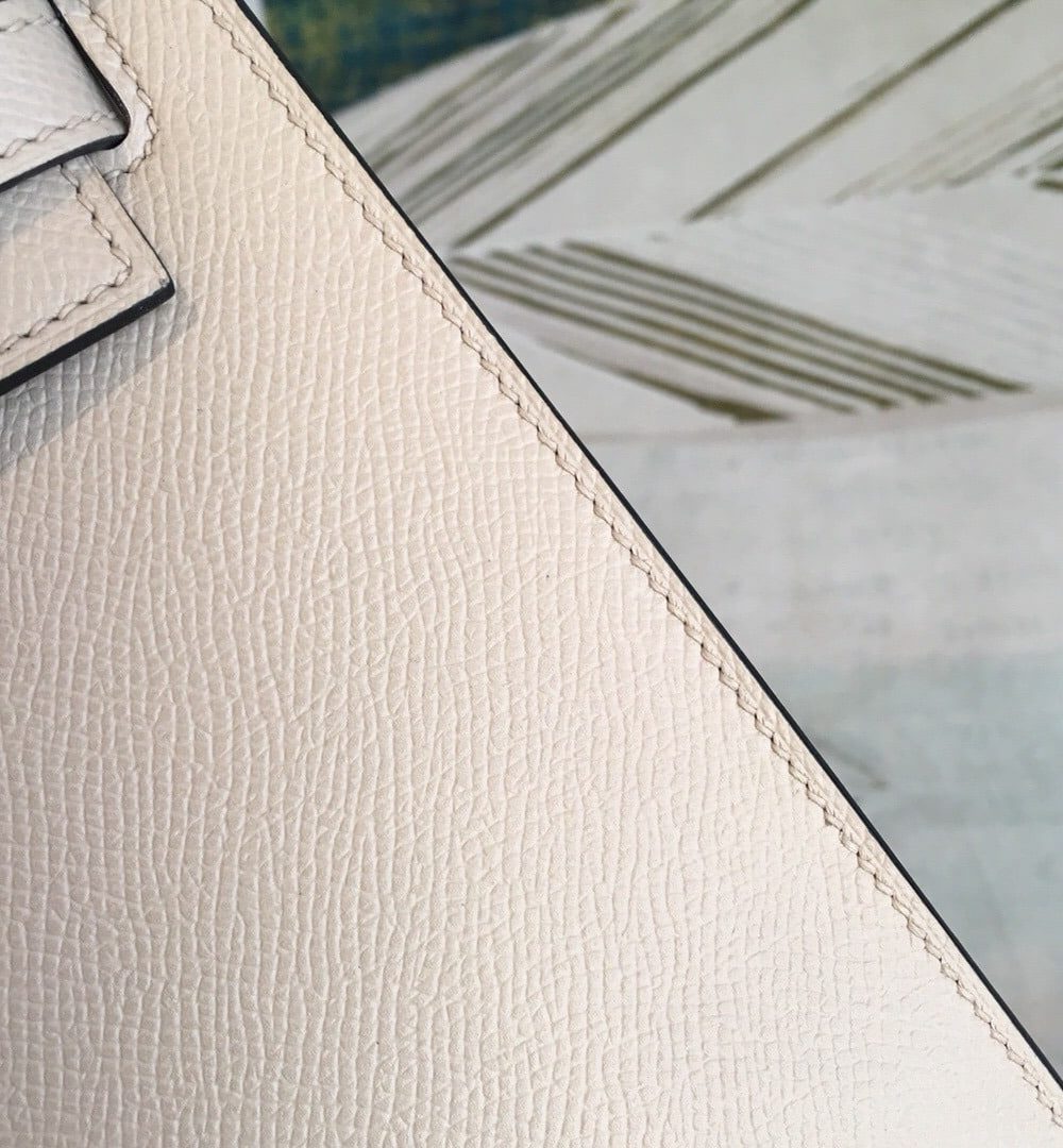 1:1 Replica Hermes Kelly Light Gray For Women Gold Toned Hardware 10in/25cm