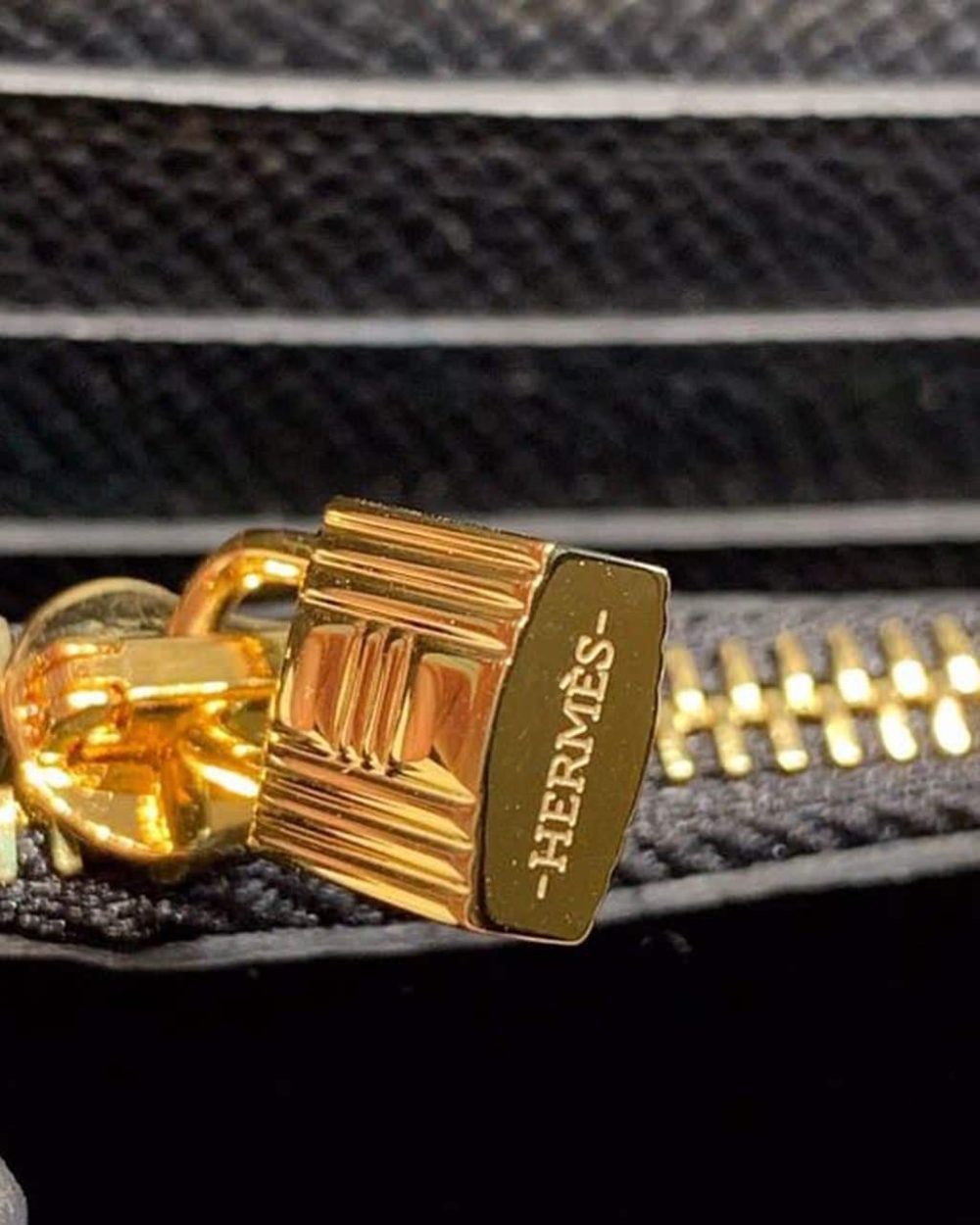 1:1 Replica Hermes Kelly Wallet To Go Woc Black With Gold Toned Hardware Bag For Women 8.2in/21cm