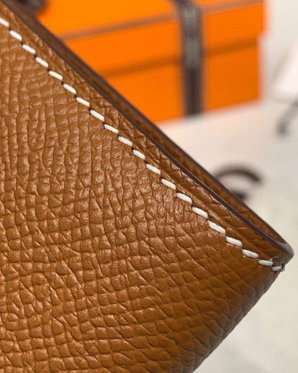 1:1 Replica Hermes Kelly Wallet To Go Woc Brown With Gold Toned Hardware Bag For Women 8.2in/21cm