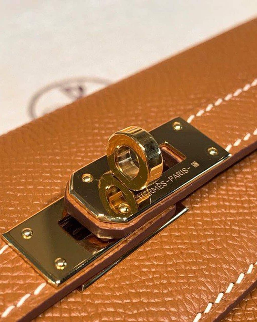 1:1 Replica Hermes Kelly Wallet To Go Woc Brown With Gold Toned Hardware Bag For Women 8.2in/21cm