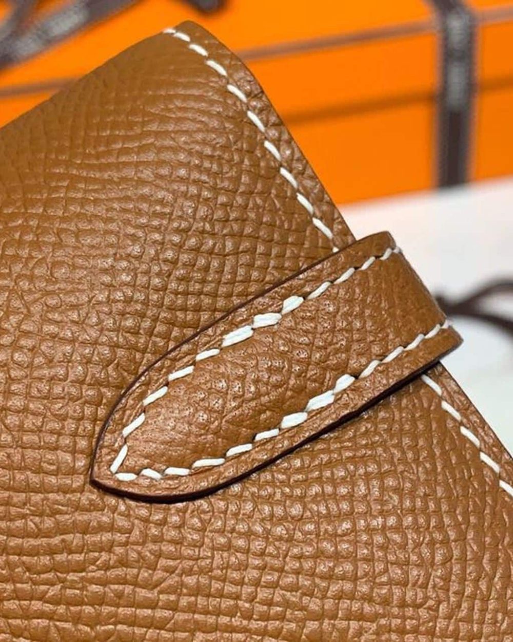 1:1 Replica Hermes Kelly Wallet To Go Woc Brown With Gold Toned Hardware Bag For Women 8.2in/21cm