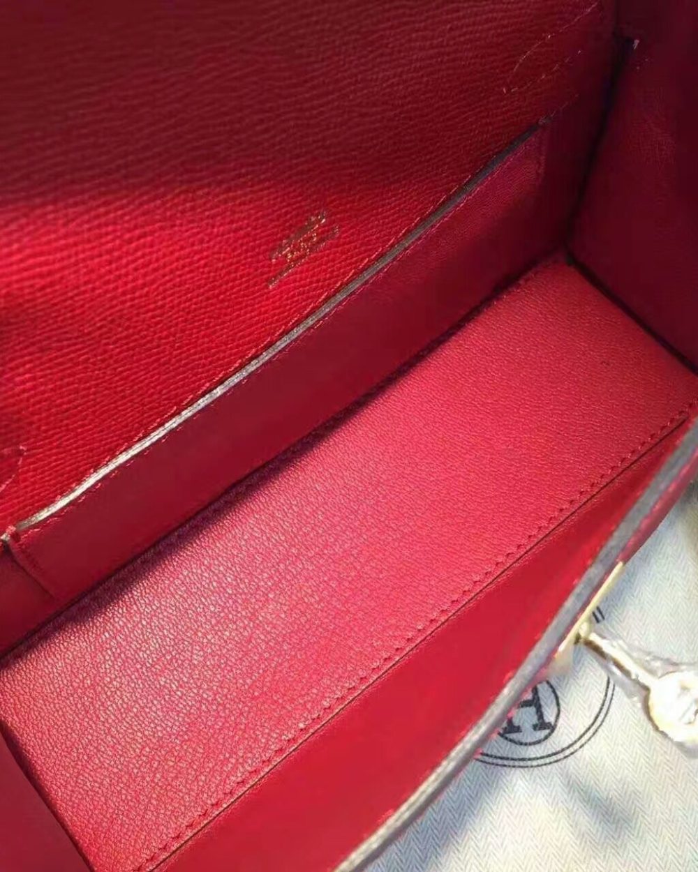 1:1 Replica Hermes Kelly Wallet To Go Woc Epsom Red For Women, Women's Wallet 8.5in/22cm