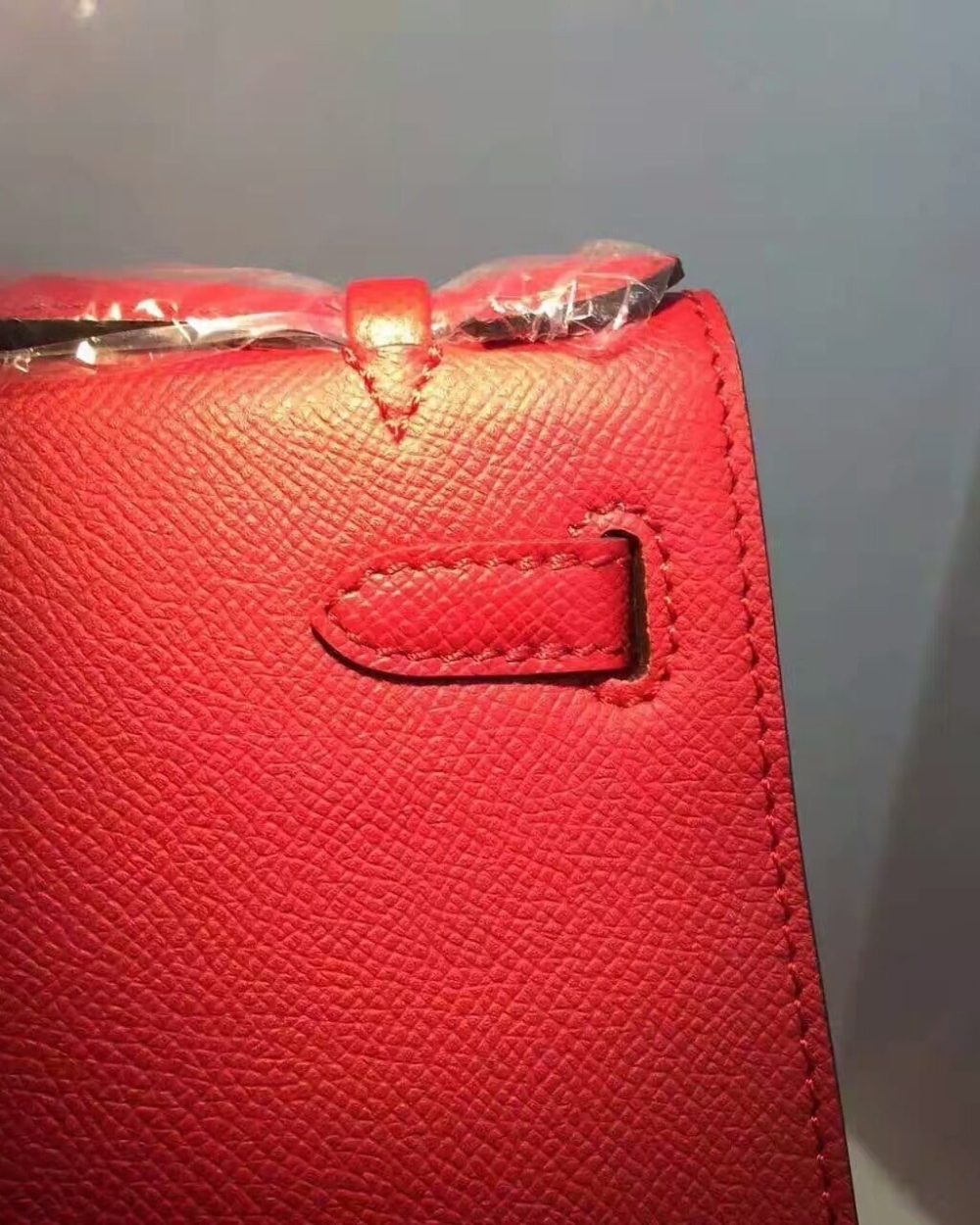 1:1 Replica Hermes Kelly Wallet To Go Woc Epsom Red For Women, Women's Wallet 8.5in/22cm