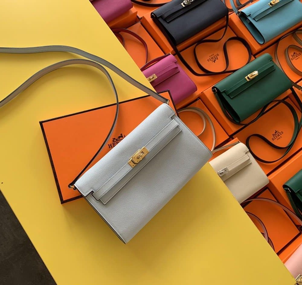 1:1 Replica Hermes Kelly Wallet To Go Woc Epsom White For Women, Women's Wallet 8.3in/21cm