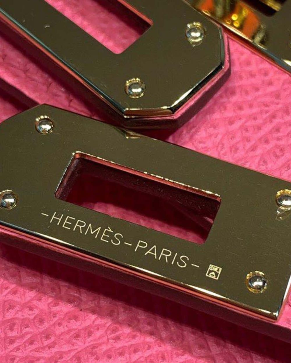 1:1 Replica Hermes Kelly Wallet To Go Woc Pink With Gold Toned Hardware Bag For Women 8.2in/21cm