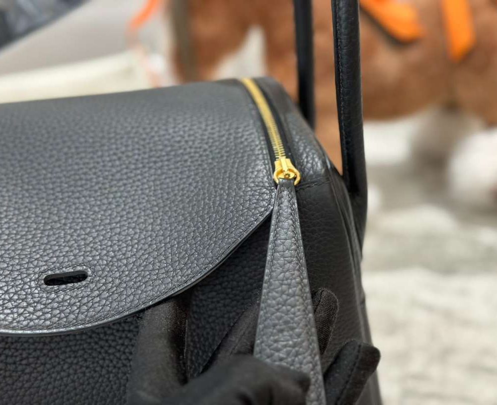 1:1 Replica Hermes Lady Lindi Bag White/Black/Green Khaki For Women 10.2in/26cm