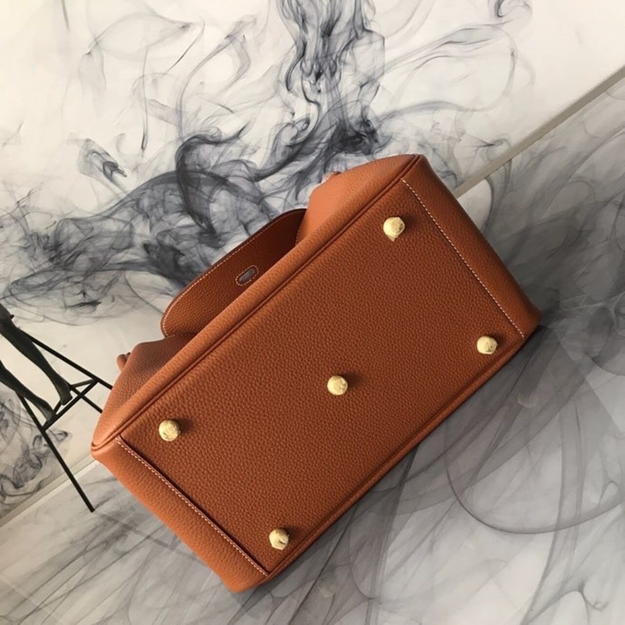 1:1 Replica Hermes Lindy Clemence Bag Bronze For Women, Women’s Handbags, Shoulder And Crossbody Bags 10.2in/26cm - Image 7