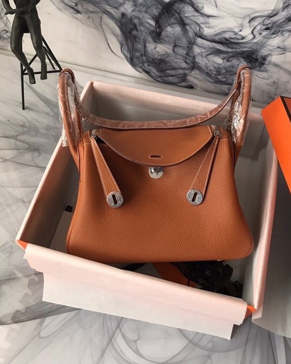 1:1 Replica Hermes Lindy Clemence Bag Bronze For Women, Women’s Handbags, Shoulder And Crossbody Bags 10.2in/26cm