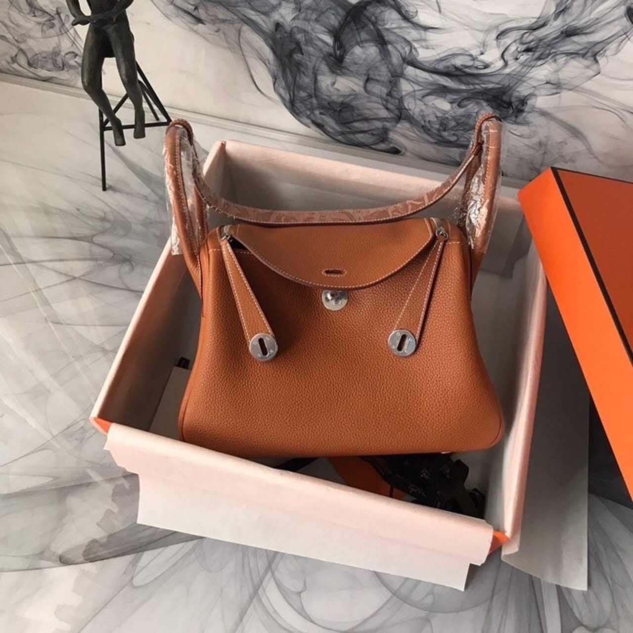 1:1 Replica Hermes Lindy Clemence Bag Bronze For Women, Women’s Handbags, Shoulder And Crossbody Bags 10.2in/26cm