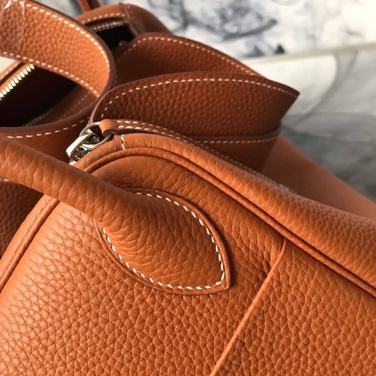 1:1 Replica Hermes Lindy Clemence Bag Bronze For Women, Women’s Handbags, Shoulder And Crossbody Bags 10.2in/26cm - Image 4