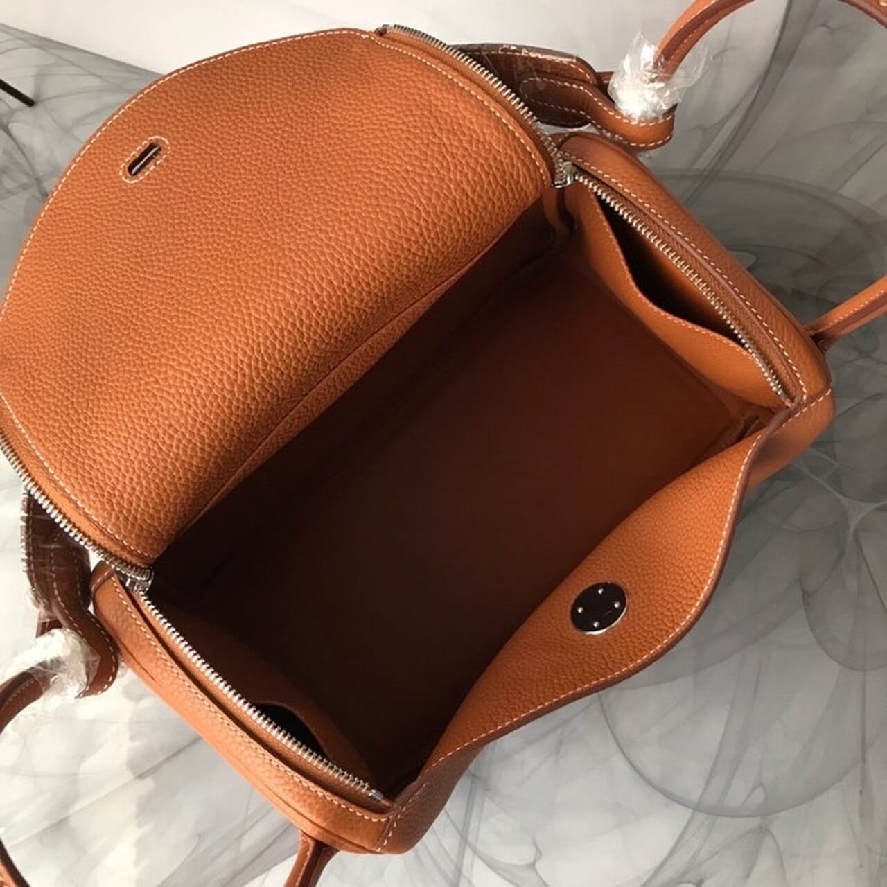 1:1 Replica Hermes Lindy Clemence Bag Bronze For Women, Women’s Handbags, Shoulder And Crossbody Bags 10.2in/26cm - Image 8