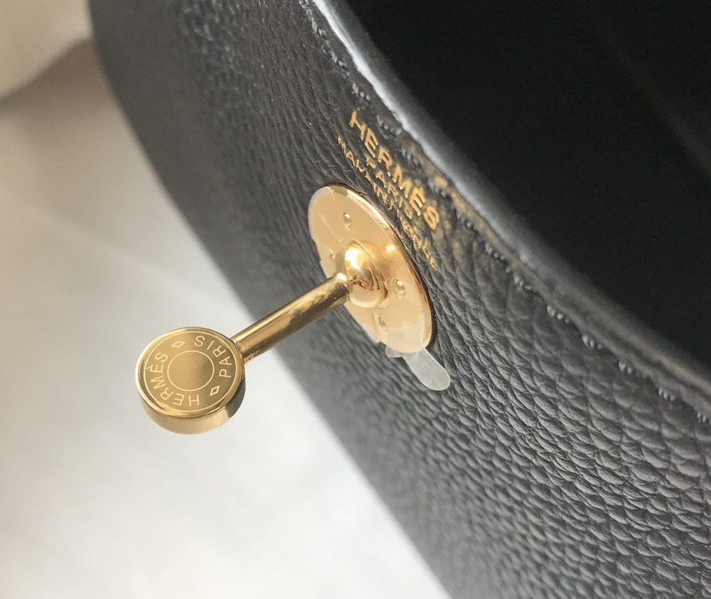 1:1 Replica Hermes Lindy Mini Clemence Bag Black For Women, Women’s Handbags, Shoulder And Crossbody Bags 7.5in/19cm