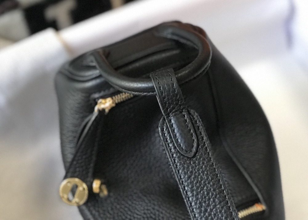 1:1 Replica Hermes Lindy Mini Clemence Bag Black For Women, Women’s Handbags, Shoulder And Crossbody Bags 7.5in/19cm