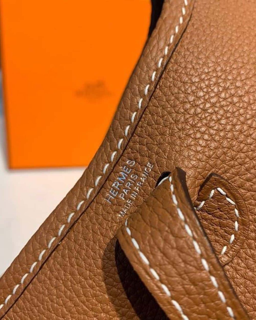 1:1 Replica Hermes Mini Evelyne Brown For Women 7.8in/20cm