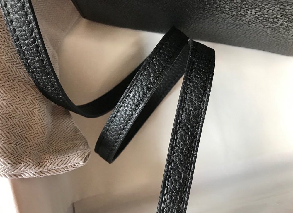 1:1 Replica Hermes Mini Evercolor Sac Roulis 19 Black For Women, Women's Handbags, Shoulder Bags 7.5in/19cm