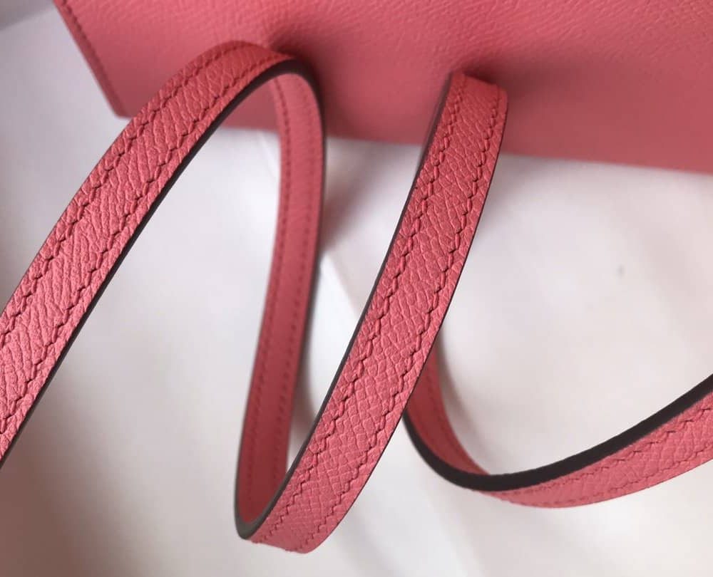 1:1 Replica Hermes Mini Kelly 19 Sellier Epsom Pink Bag For Women, Women's Handbags, Shoulder Bags 7.5in/19cm