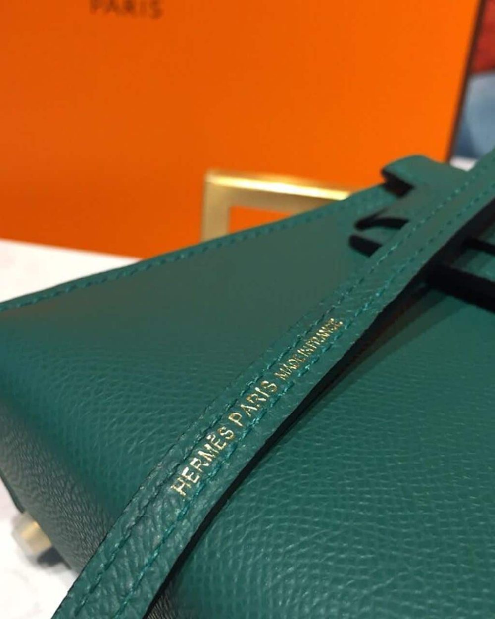 1:1 Replica Hermes Mini Kelly 20 Sellier Epsom Green Bag For Women, Women's Handbags, Shoulder Bags 7.5in/20cm