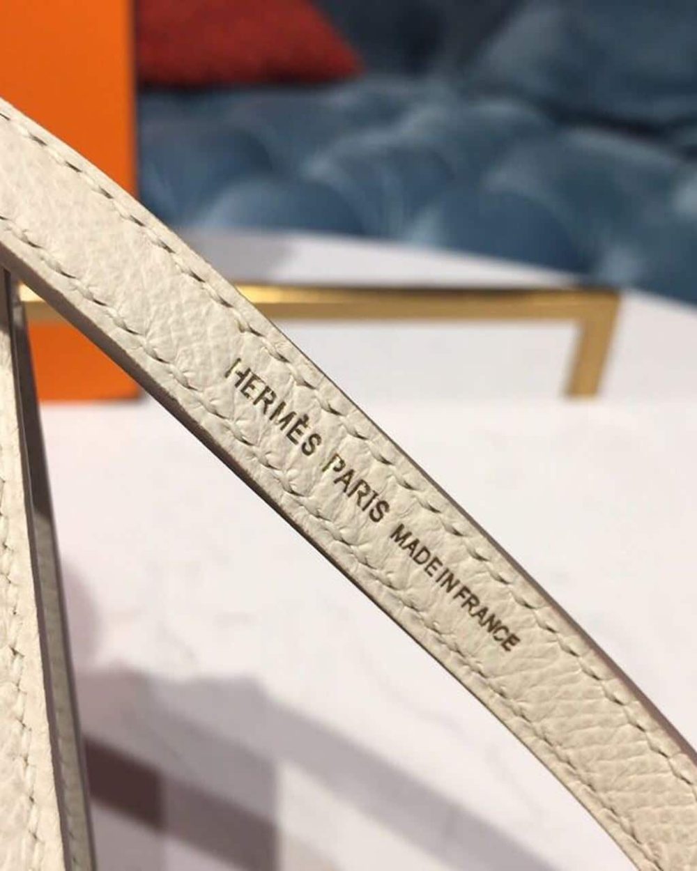 1:1 Replica Hermes Mini Kelly Craie For Women Gold-Toned Hardware 7.5in/19cm