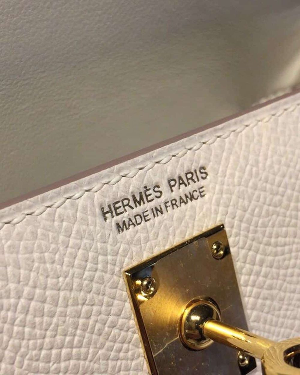 1:1 Replica Hermes Mini Kelly Craie For Women Gold-Toned Hardware 7.5in/19cm