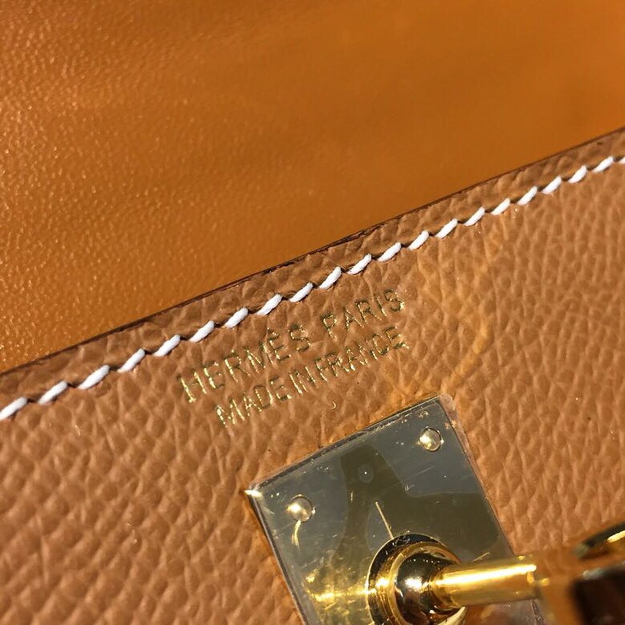 1:1 Replica Hermes Mini Kelly Gold For Women Gold Toned Hardware 7.5in/19cm - Image 14