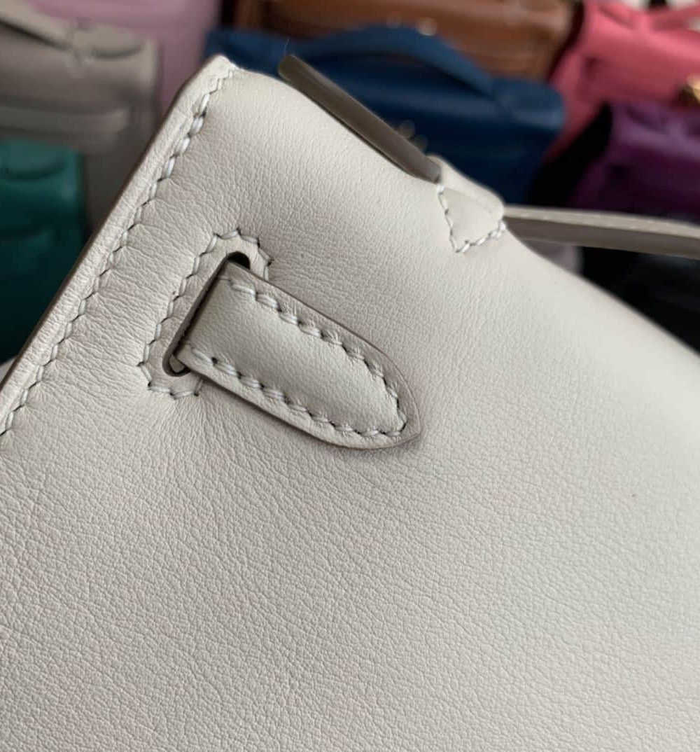 1:1 Replica Hermes Mini Kelly KP Pochette Black/Light Brown/Pink/Yellow/White For Women 22cm / 8.7in