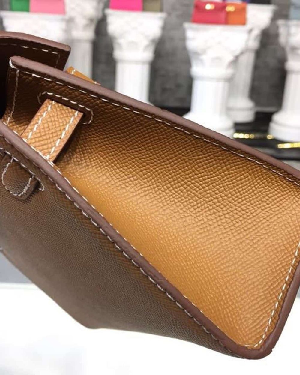 1:1 Replica Hermes Mini Kelly KP Pochette Gold For Women Hermes Mini Kelly KP Pochette Gold For Women Gold Toned Hardware 8.7in/22cm8.7in/22cm