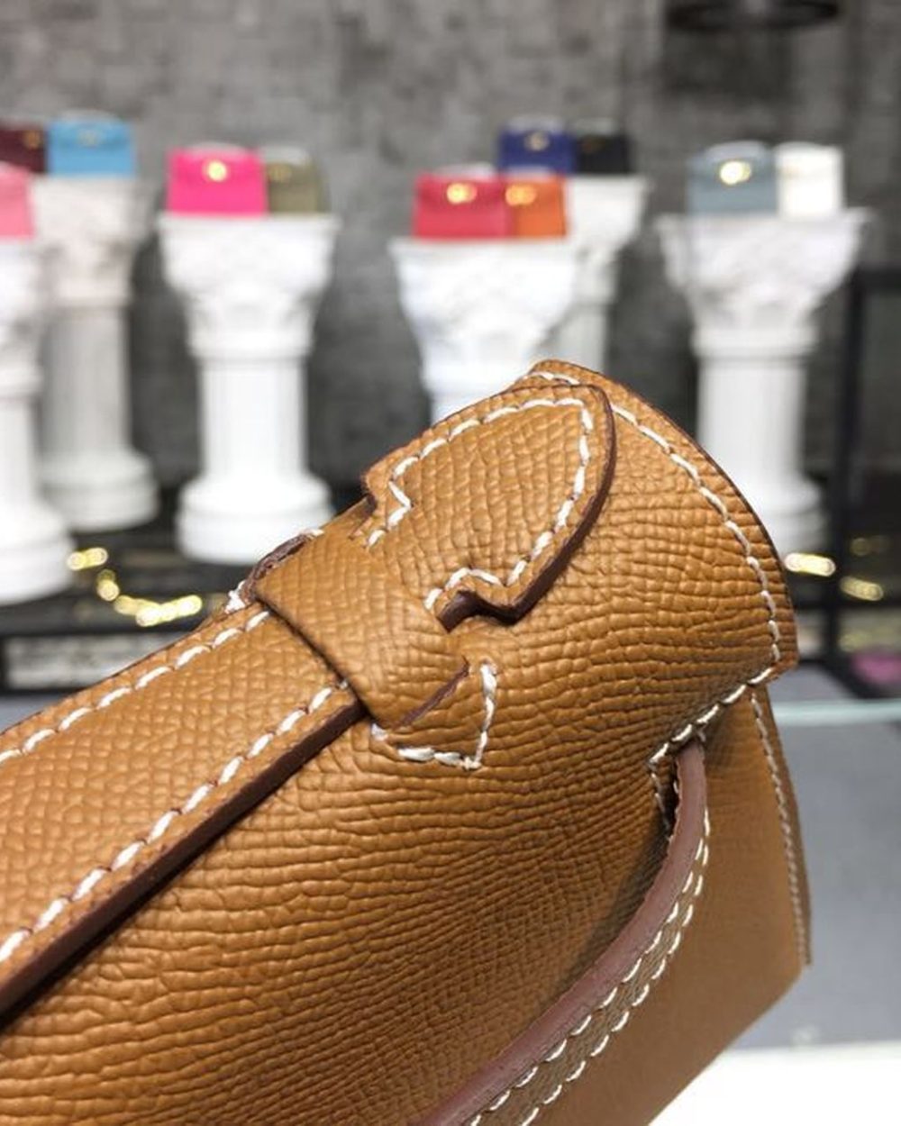 1:1 Replica Hermes Mini Kelly KP Pochette Gold For Women Hermes Mini Kelly KP Pochette Gold For Women Gold Toned Hardware 8.7in/22cm8.7in/22cm