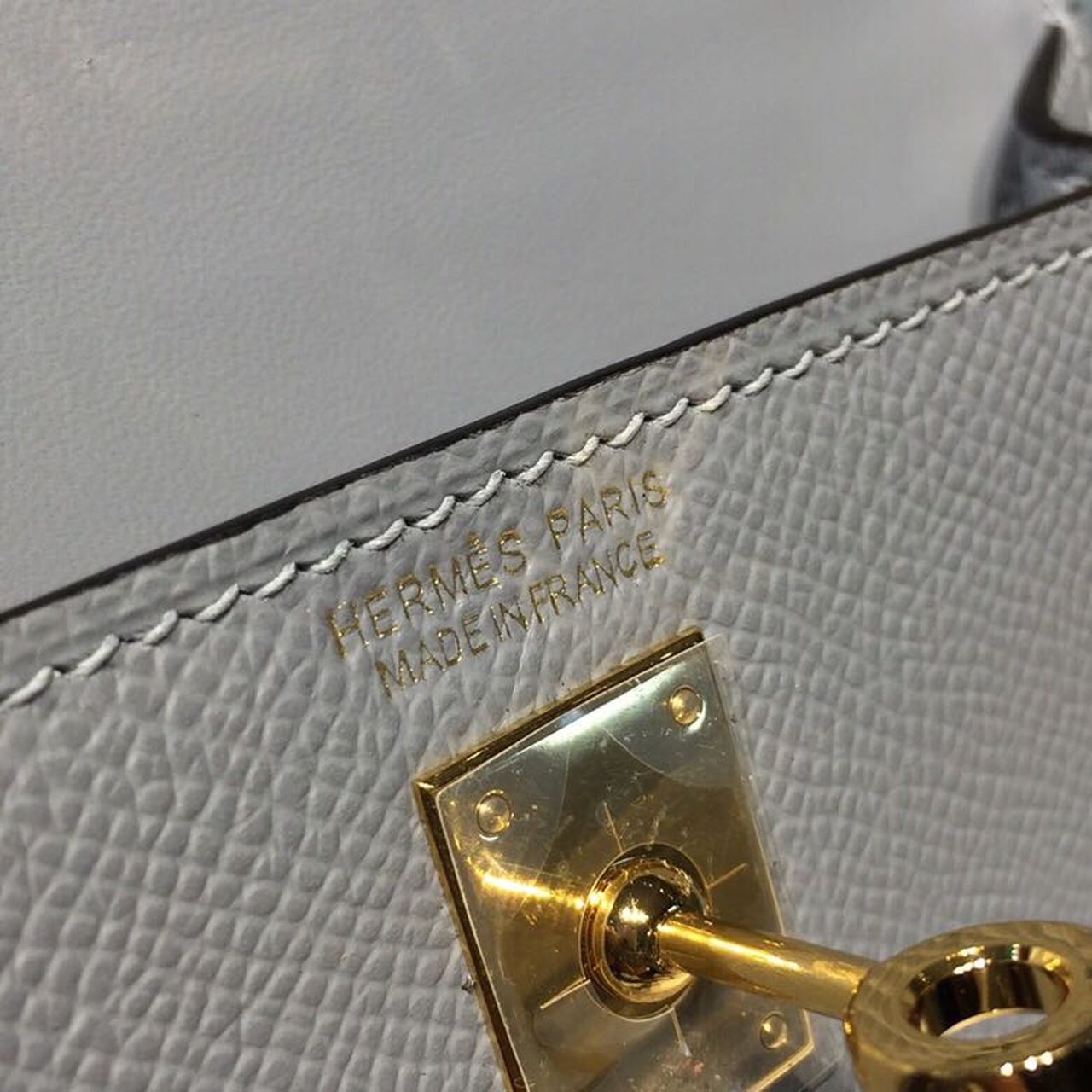 1:1 Replica Hermes Mini Kelly Light Blue For Women Gold Toned Hardware 7.5in/19cm - Image 8