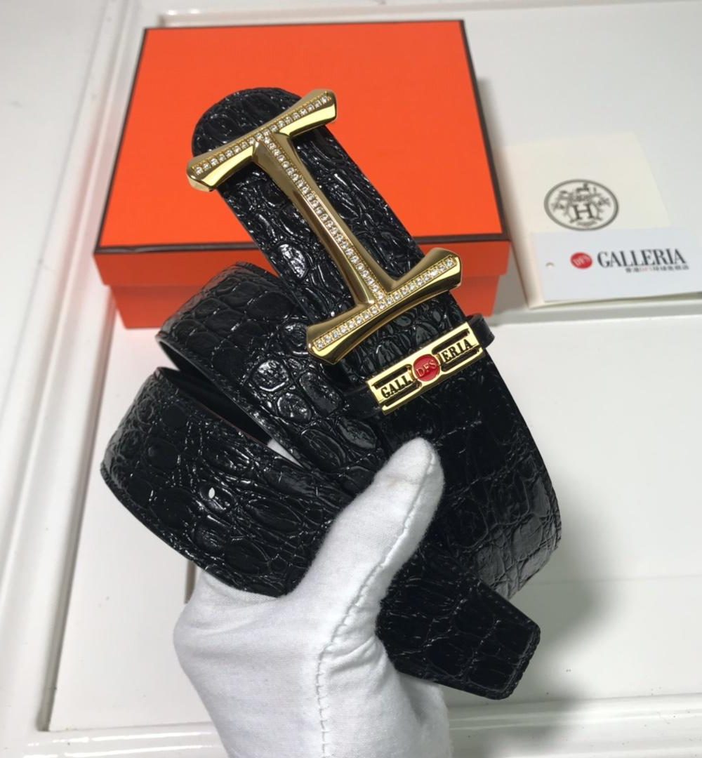 1:1 Replica Hermes Mors H Belt Buckle & Strap Black For Women, Women Belt