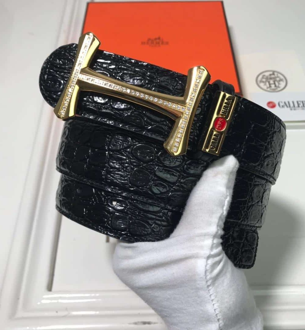 1:1 Replica Hermes Mors H Belt Buckle & Strap Black For Women, Women Belt