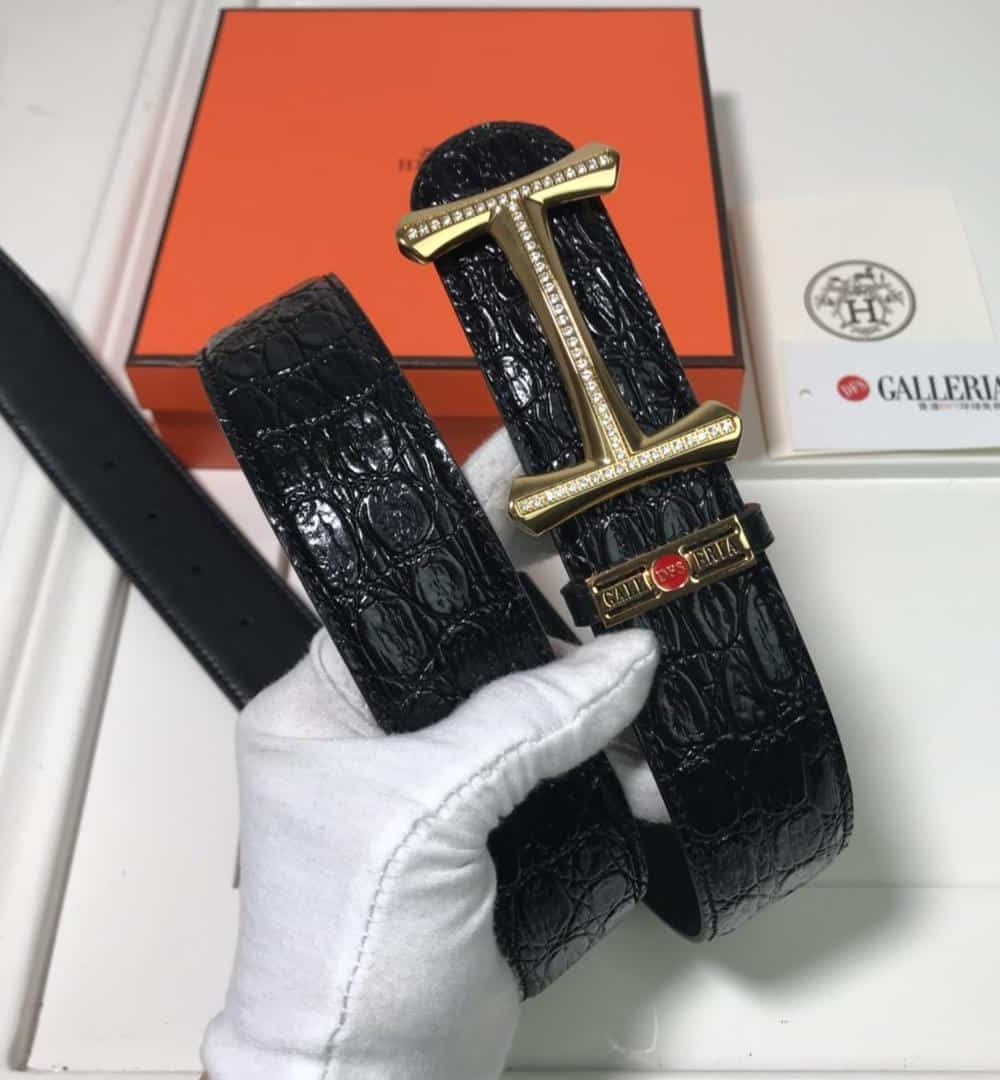 1:1 Replica Hermes Mors H Belt Buckle & Strap Black For Women, Women Belt