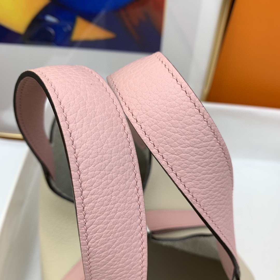 1:1 Replica Hermes Picotin Lock 18 Bag Beige/Pink With Silver-Toned Hardware For Women, Women's Handbags 7.1in/18cm - Image 7