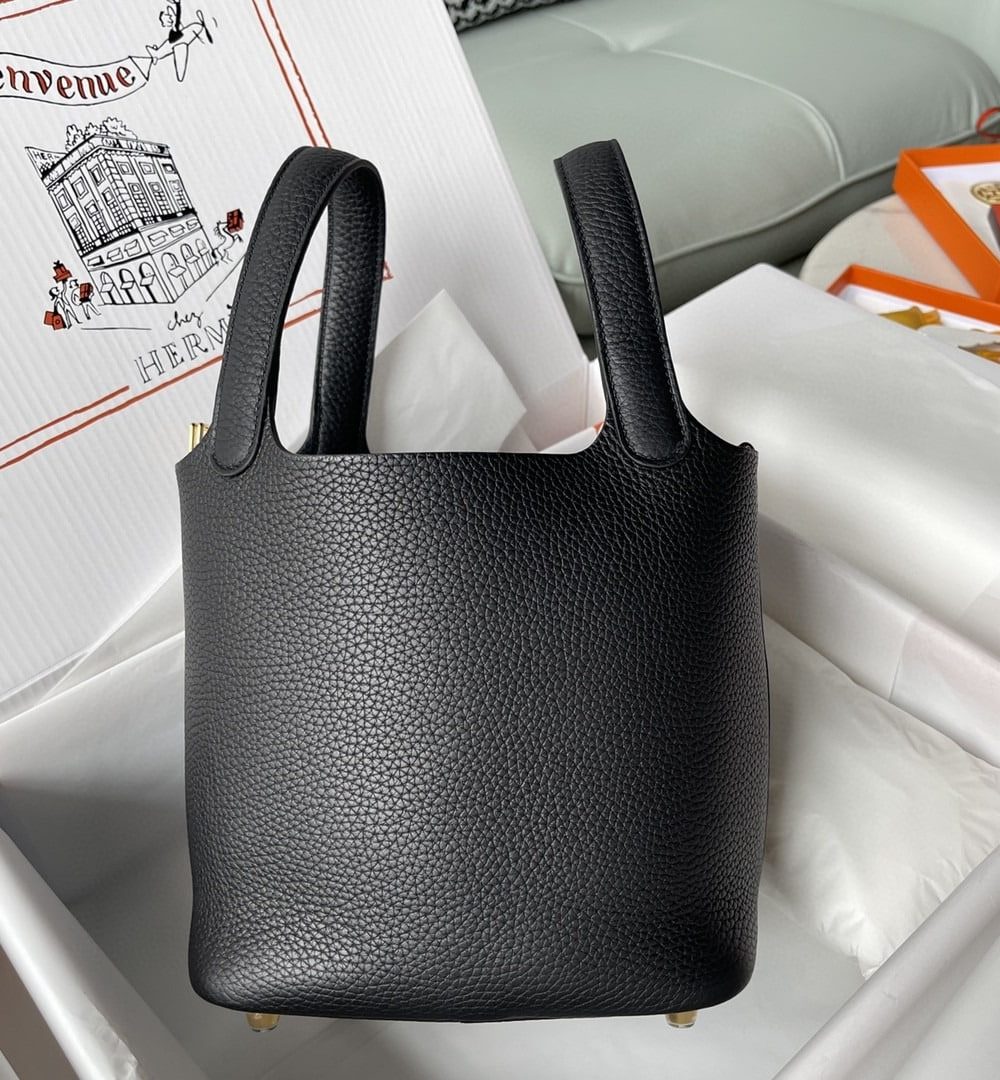 1:1 Replica Hermes Picotin Lock 18 Bag Black For Women, Women's Handbags 7.1in/18cm