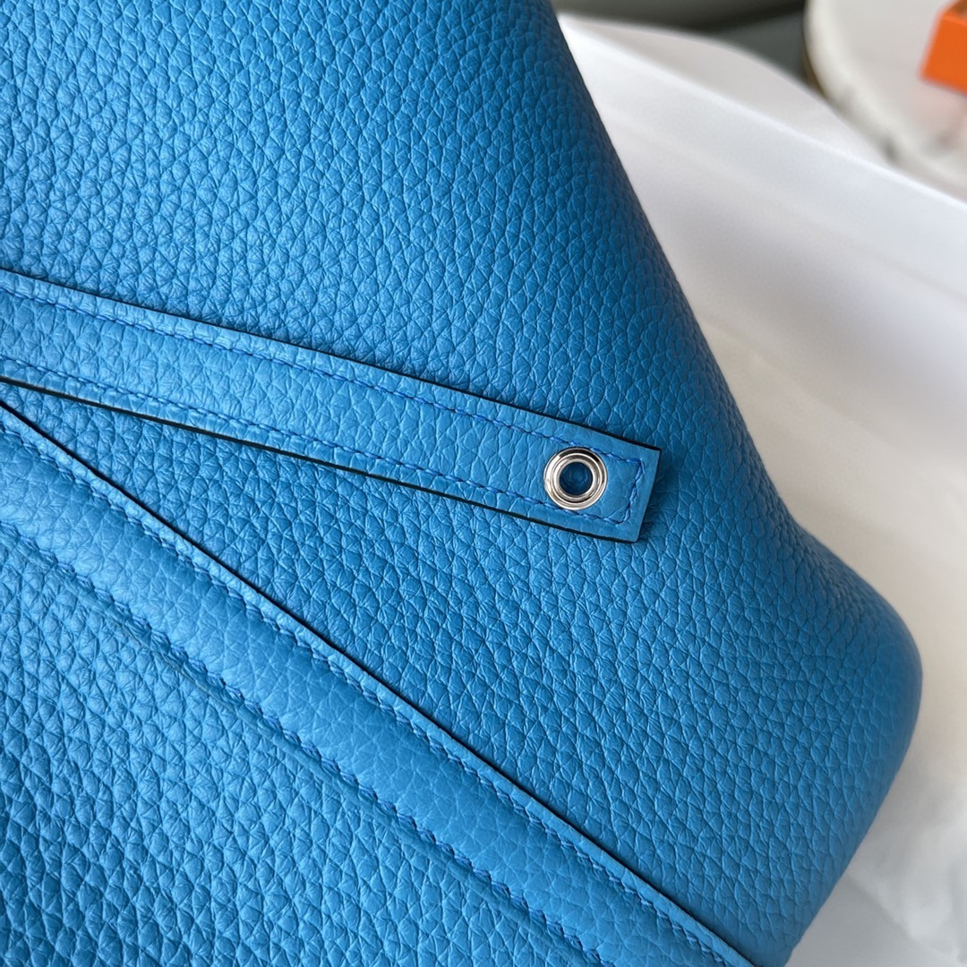 1:1 Replica Hermes Picotin Lock 18 Bag Blue For Women, Women's Handbags 7.1in/18cm - Image 5