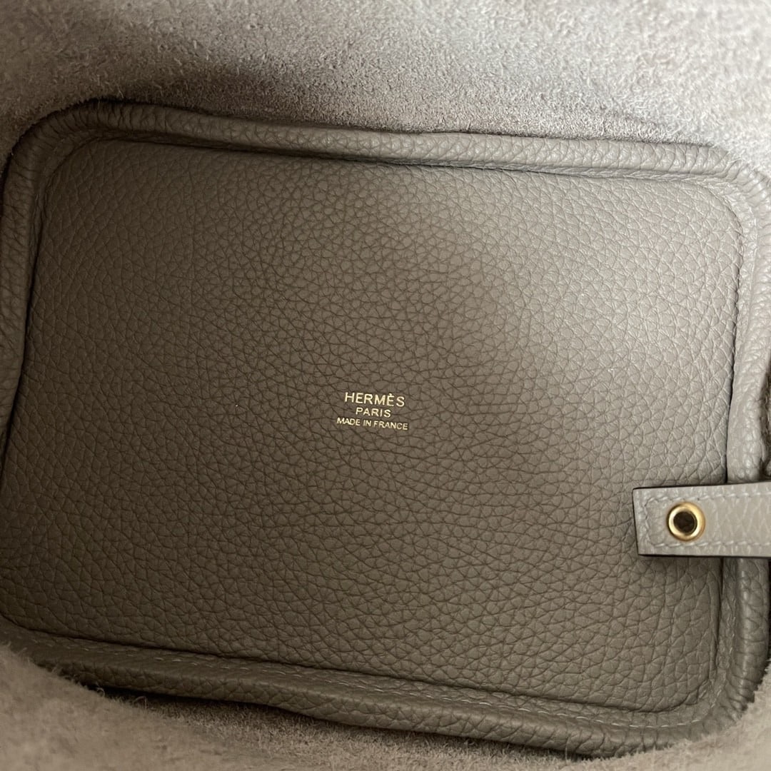 1:1 Replica Hermes Picotin Lock 18 Bag Greige For Women, Women's Handbags 7.1in/18cm - Image 3