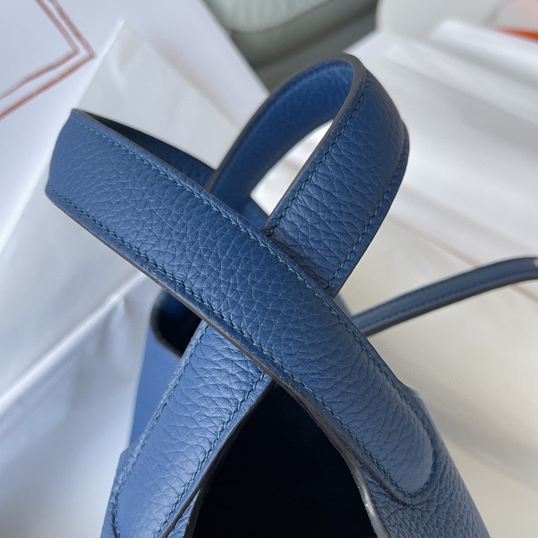 1:1 Replica Hermes Picotin Lock 18 Bag Navy Blue For Women, Women's Handbags 7.1in/18cm - Image 3