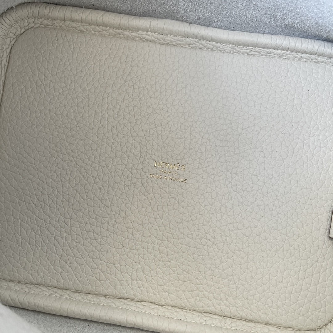 1:1 Replica Hermes Picotin Lock 18 Bag White For Women, Women's Handbags 7.1in/18cm - Image 7