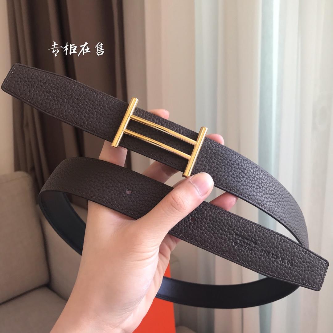 1:1 Replica Hermes Rider Belt Buckle & Reversible Black For Women, Women Belt - Image 2