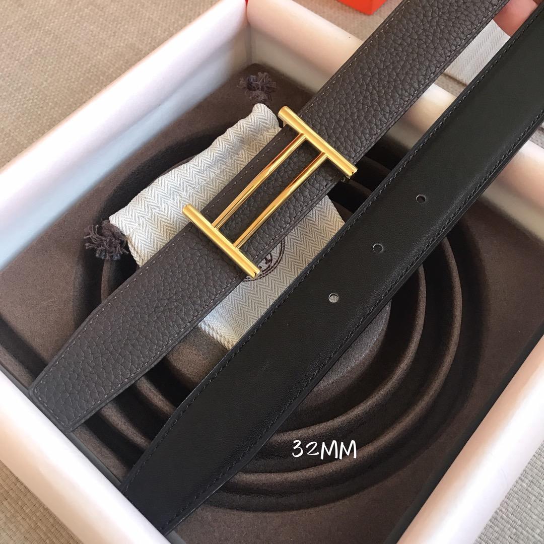 1:1 Replica Hermes Rider Belt Buckle & Reversible Black For Women, Women Belt - Image 4