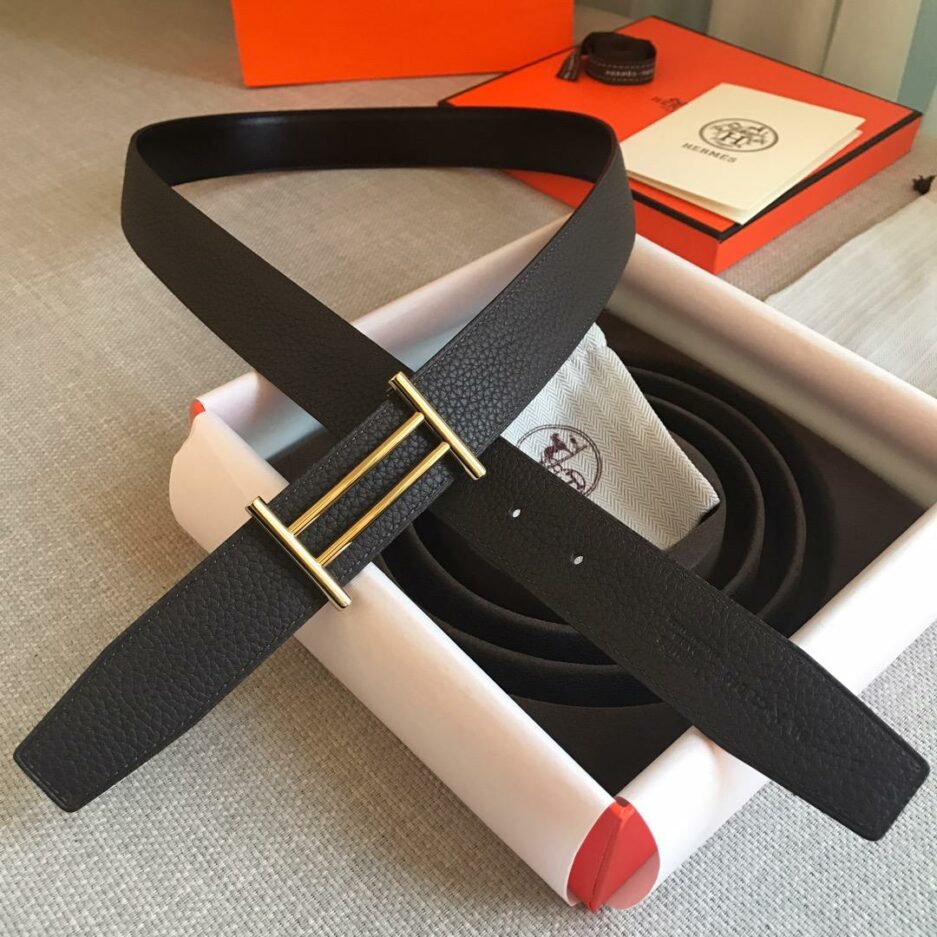 1:1 Replica Hermes Rider Belt Buckle & Reversible Black For Women, Women Belt - Image 7