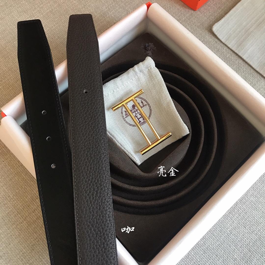 1:1 Replica Hermes Rider Belt Buckle & Reversible Black For Women, Women Belt - Image 5