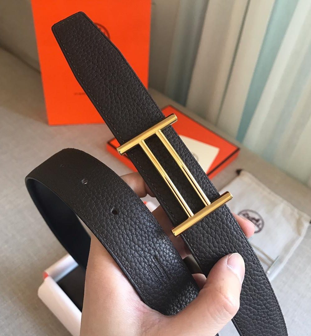 1:1 Replica Hermes Rider Belt Buckle & Reversible Black For Women, Women Belt