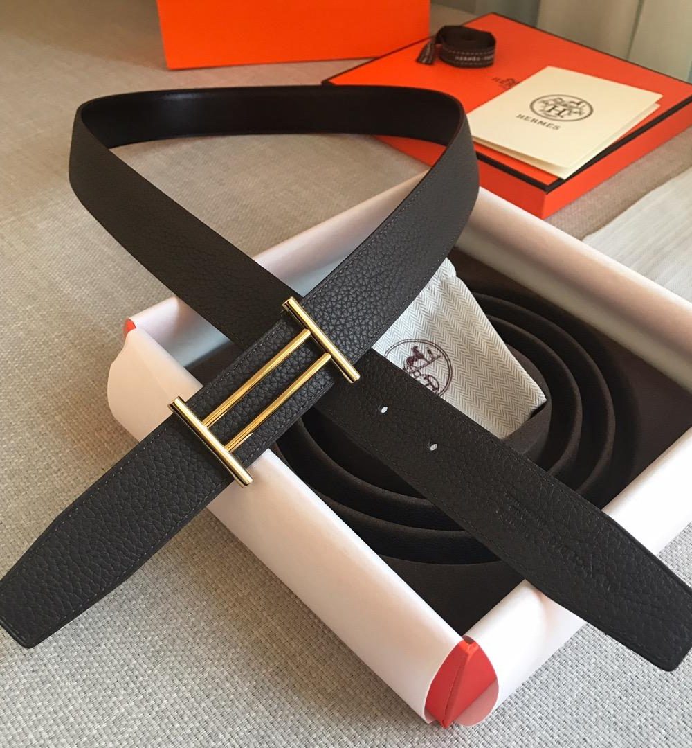 1:1 Replica Hermes Rider Belt Buckle & Reversible Black For Women, Women Belt