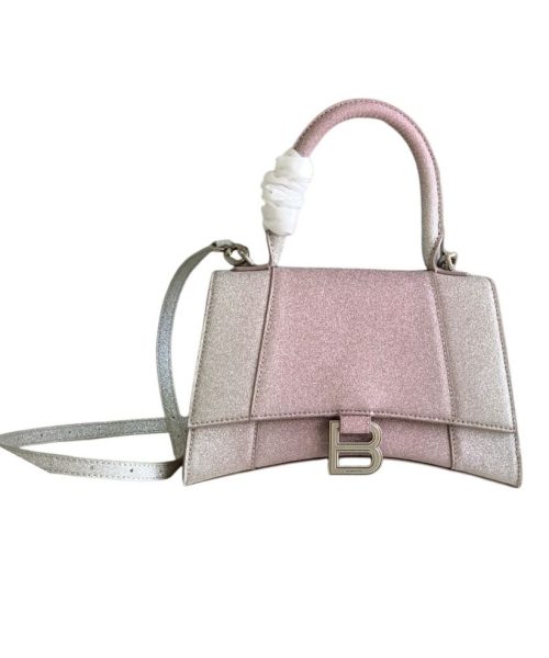 Hourglass Small Handbag In Pink/Blue For Women 9in/23 cm