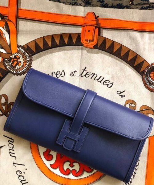 1:1 Replica Jige Elan 29 Clutch Wallet Blue/Light Blue/White/Orange/Purple 29cm/11.4in