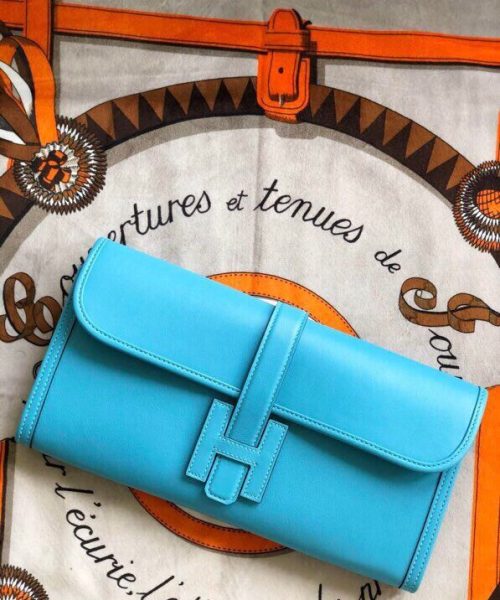 1:1 Replica Jige Elan 29 Clutch Wallet Blue/Light Blue/White/Orange/Purple 29cm/11.4in