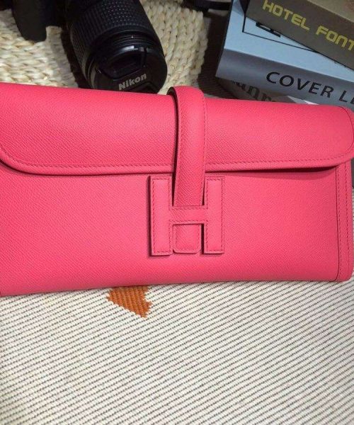 1:1 Replica Jige Elan 29 Clutch Wallet Yellow/Black/White/Green Khaki/Pink 29cm/11.4in