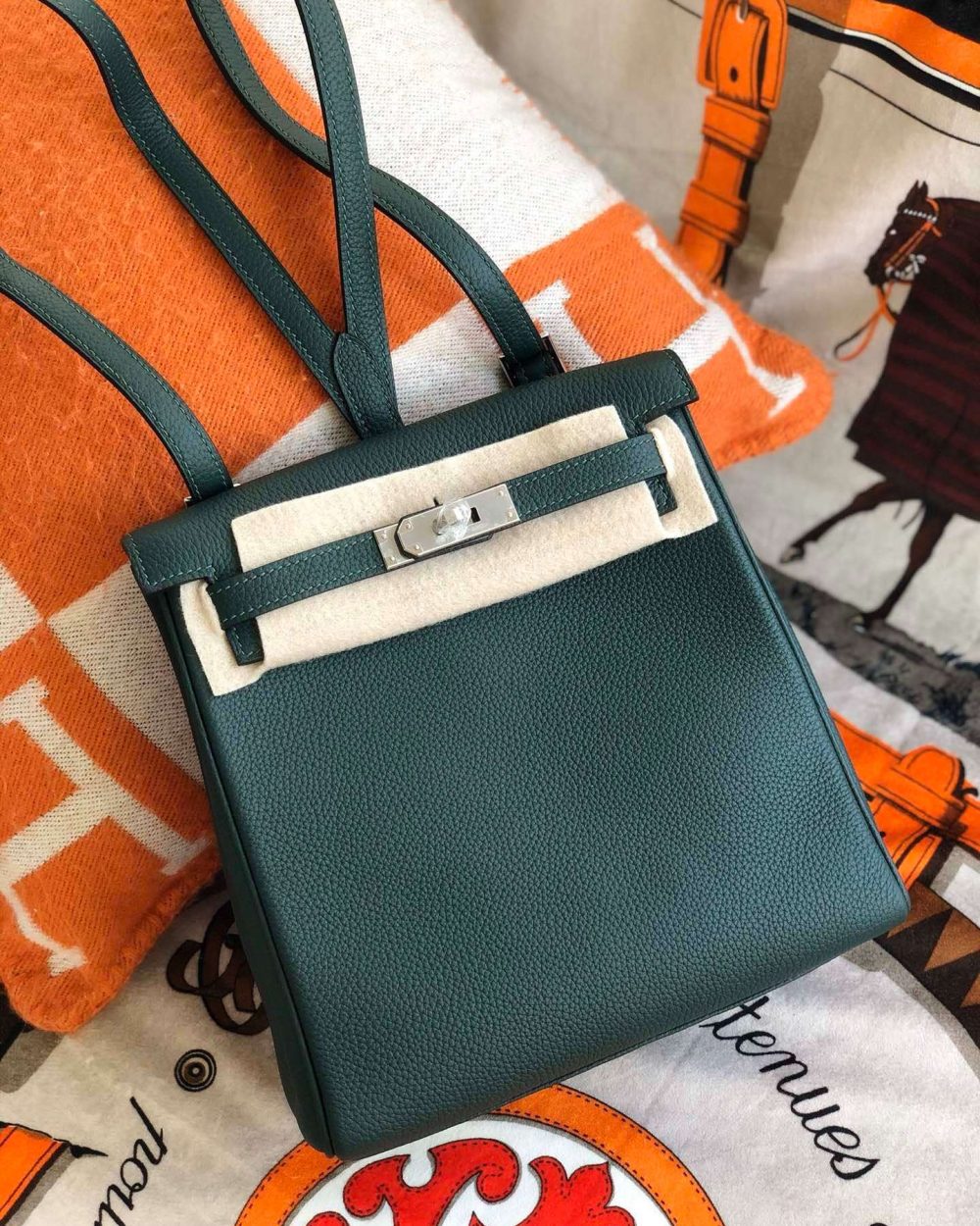 1:1 Replica Kelly Danse II Bag Swift Yellow/Black/Brown/Pink/Red For Women 22cm / 8.7in