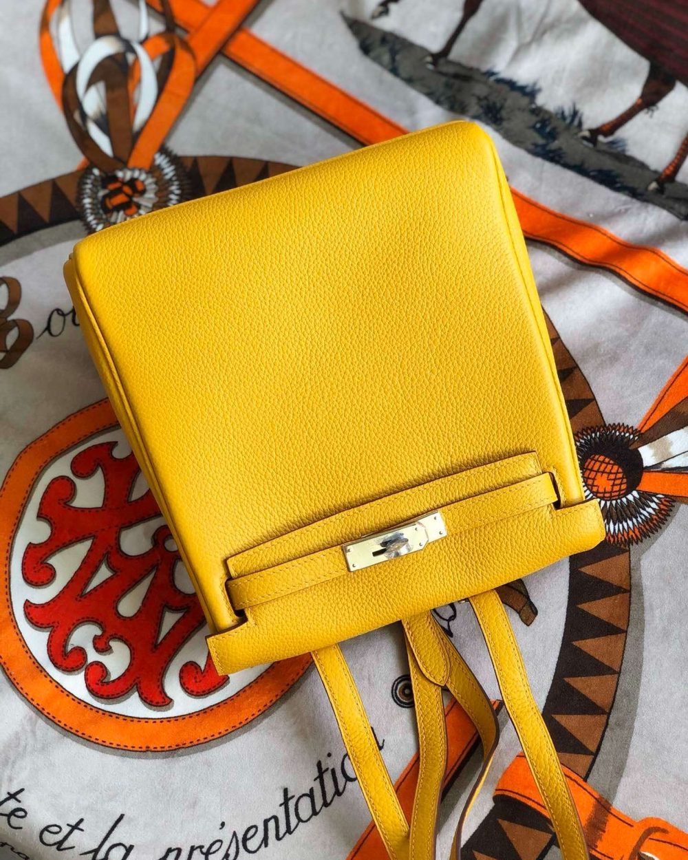 1:1 Replica Kelly Danse II Bag Swift Yellow/Black/Brown/Pink/Red For Women 22cm / 8.7in